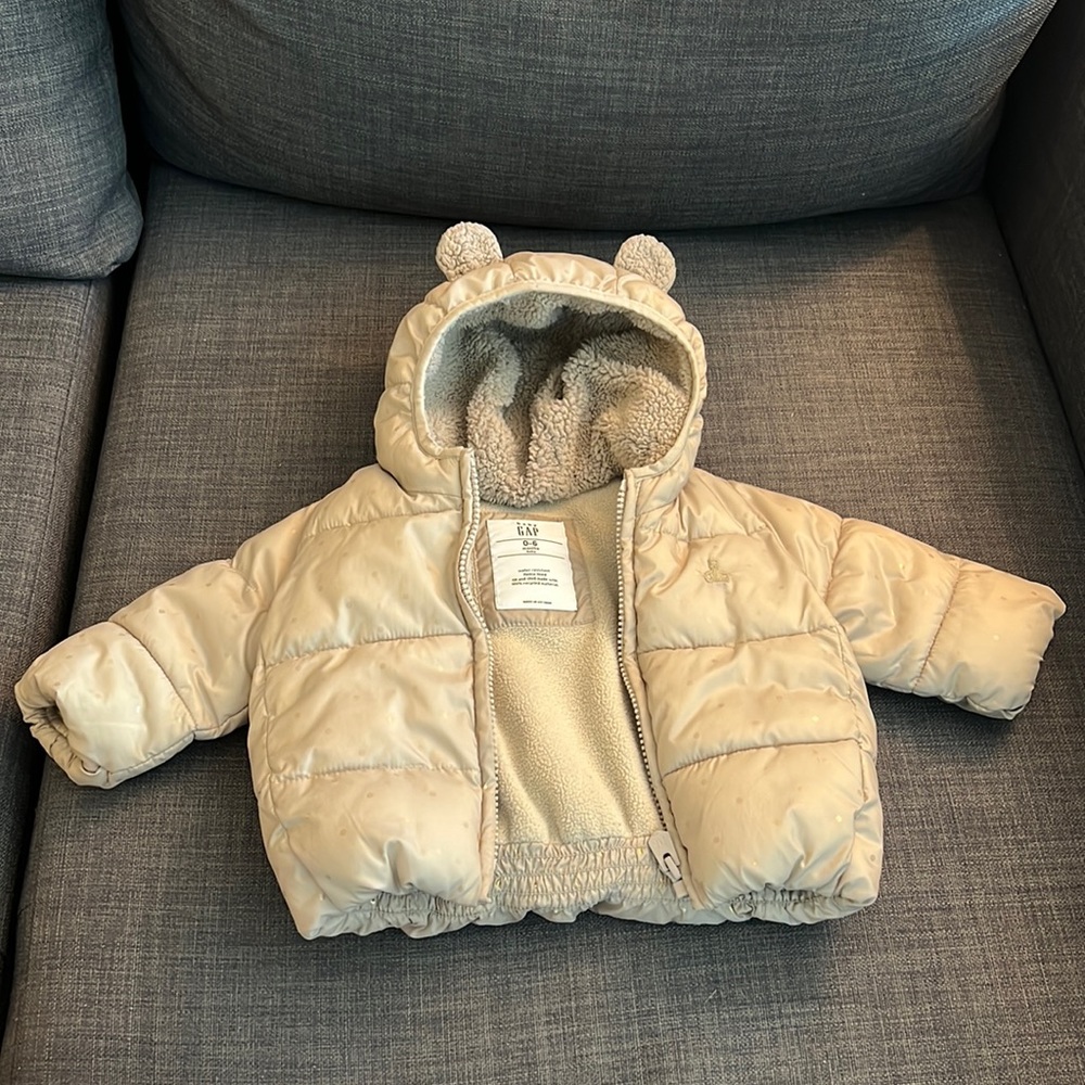 Gap baby cold control puffer winter jacket